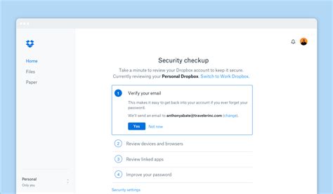 verify dropbox email|Level up your security with an account checkup.
